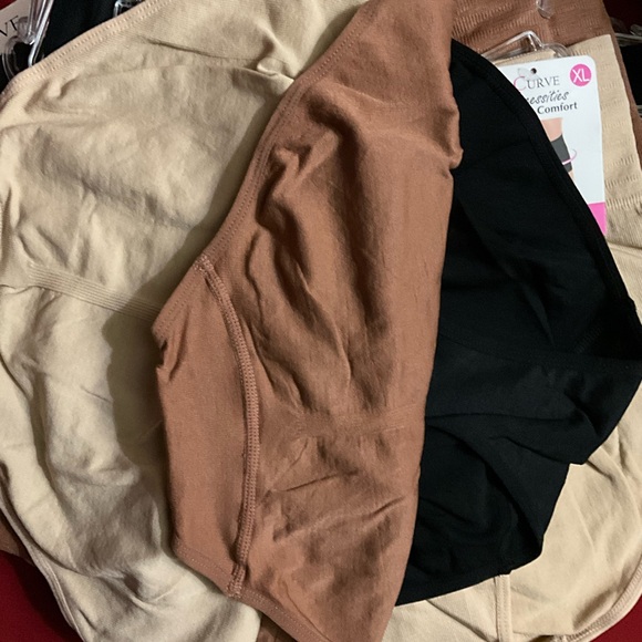 Curve Necessities 3 pack seamless shapewear mid waist shaping brief S M L $136 - Picture 6 of 7